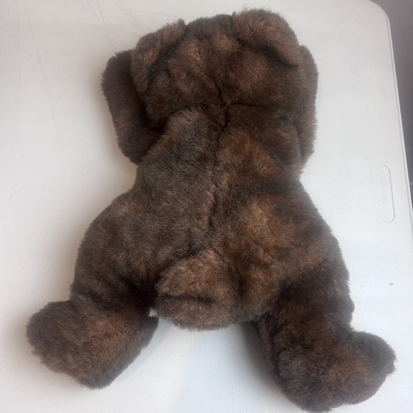 MJC International Teddy Bear Plush 18" Floppy Lays Flat Brown Sewn Paws Vtg 1988 - Picture 6 of 7